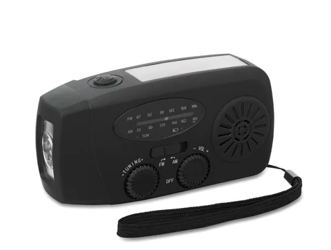 Bärbar radio med LED-ficklampa MO2746-
