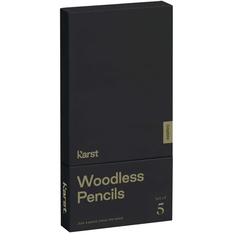 Karst® 5er-Pack 2B holzlose Graphitstifte