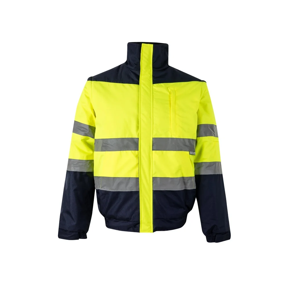 VL JUPITER. Tvåfärgad vadderad jacka (180g/m²) i polyester (100%), med PU-beläggning