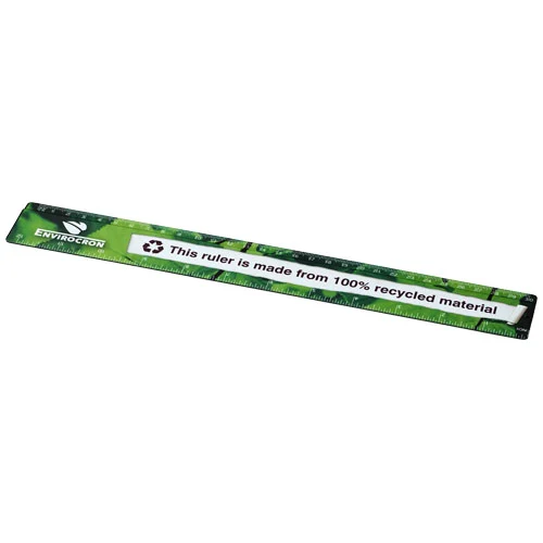 Terran 30 cm linjal av 100 % återvunnen plast