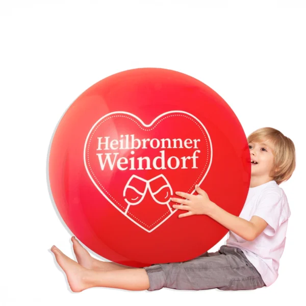 Riesenballons, bedruckt, Ø 120 cm / Umfang 375 cm / 47 Zoll