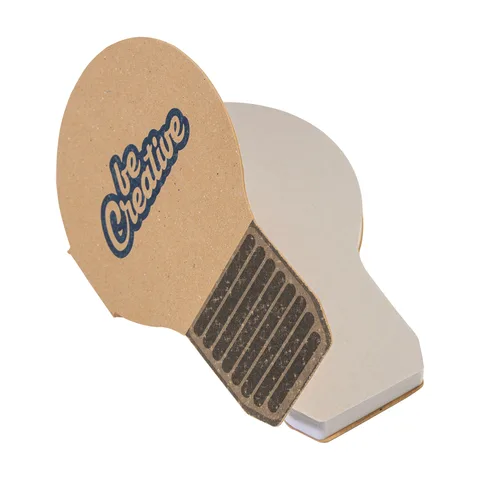 Erikujundusega märkmepaberiplokk CreaStick Bulb Eco