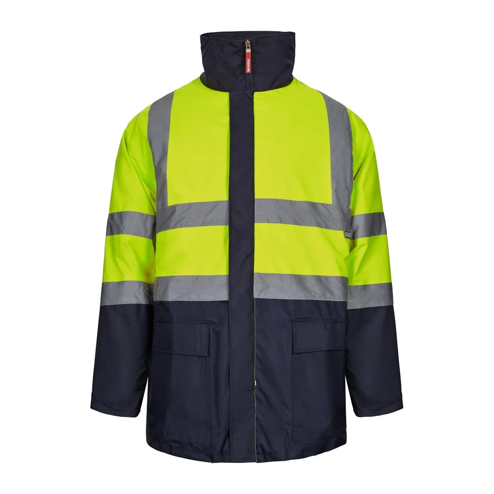 VL JUNO LARGE. Tvåfärgad 4-i-1 parkas (180g/m²), i polyester (100%) med PU-beläggning