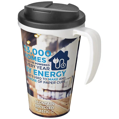 Brite-Americano® Grande 350 ml mugg med spillsäkert lock