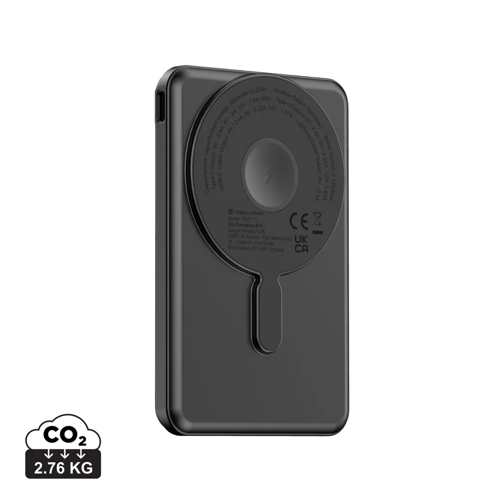 Urban Vitamin Redwood 5-i-1 magnetisk powerbank 5000mah 20W PD