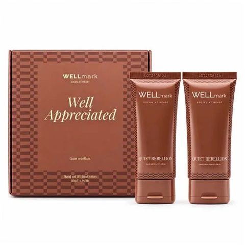 Wellmark Quite Rebellion 70 ml kätepesuvahendi ja 70 ml kätekreemi kinkekomplekt