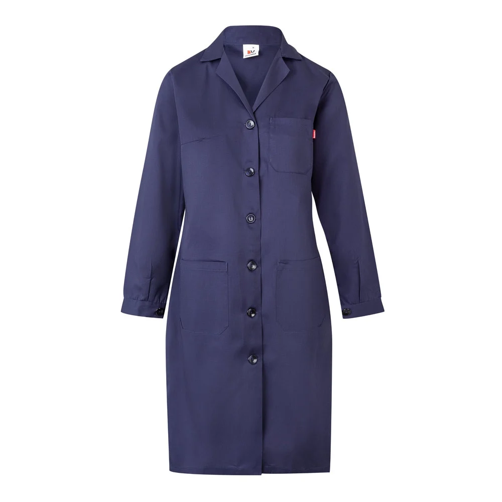 VL RAMA. Långärmad smock i twill (175g/m²), i bomullstwill (35%) och polyester (65%)