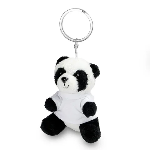 Plyschpanda med nyckelring Bea
