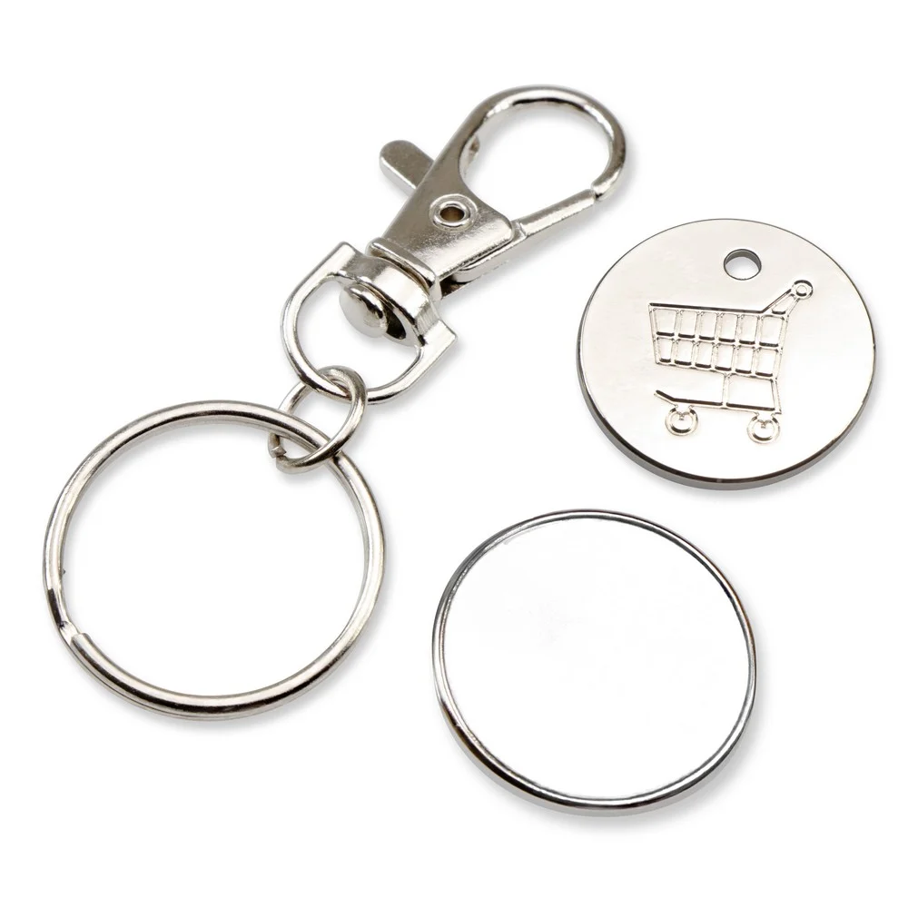 Keyring with shopping cart coin | Lill