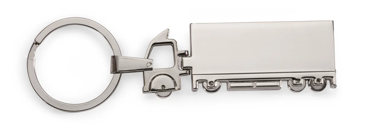 Truck metal key ring