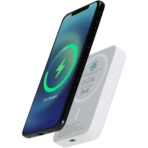 Acrab 5 000 mAh:n ja 15 W:n magneettinen langaton varavirtalähde, jossa 20 W:n PD – valmistettu kierrätetystä muovista
