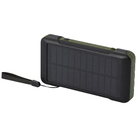 Soldy 10.000 mAh Solar-Dynamo-Powerbank aus RCS-recyceltem Kunststoff