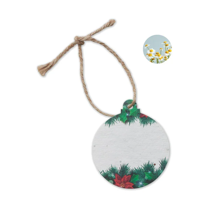 Julprydnad i fröpapper