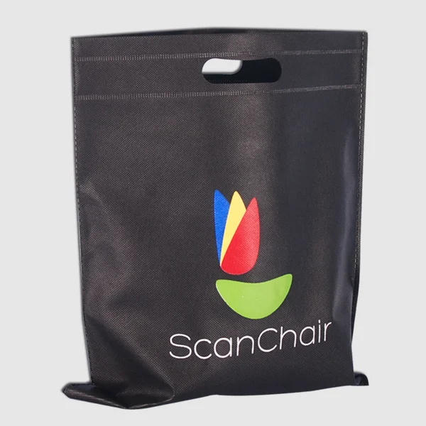 Non-woven-kassar med stansade handtag