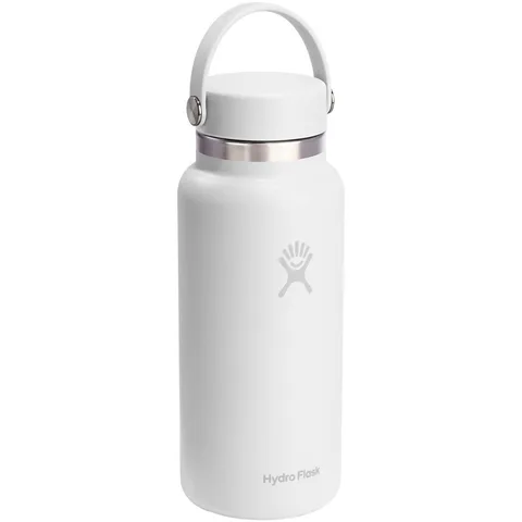 Hydro Flask Wide Mouth 946 ml:n vesipullo eristetty ruostumattomasta teräksestä valmistettu