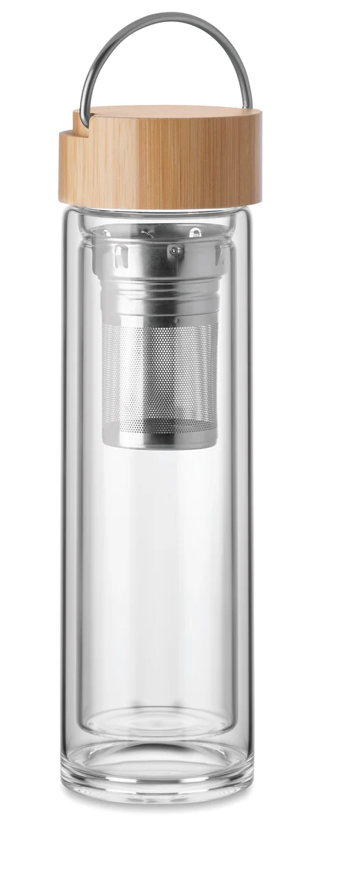 Glasflaska termo 400 ml