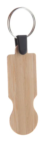 BooCart EU bamboo trolley coin keyring