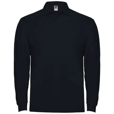 Estrella 220 g/m² långärmad pikétröja för herr
