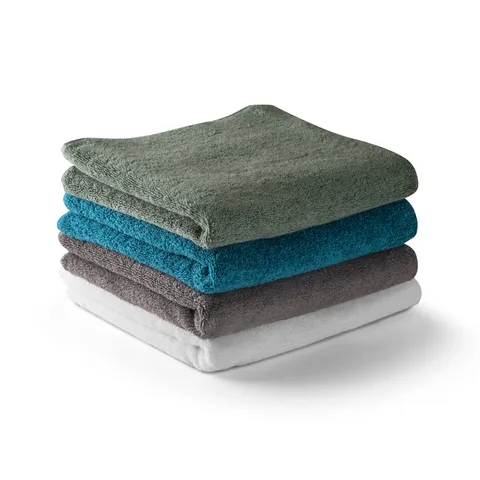 BARDEM L. Bath towel (500 g/m²) in cotton (82%) and recycled cotton (18%)
