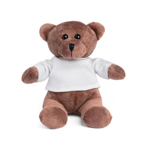 GRIZZLY. Nallebjörn plyschleksak med t-shirt på
