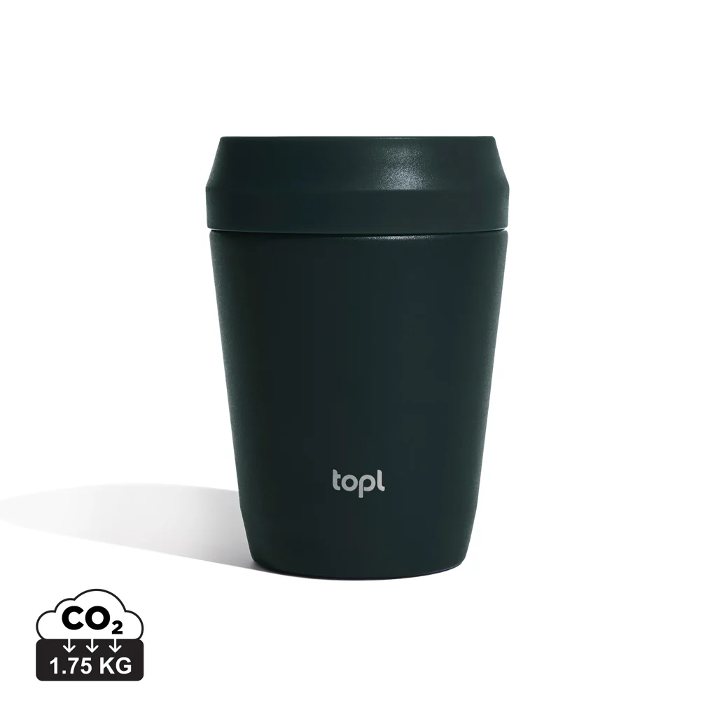 Topl termosmugg i återvunnet stål med patenterat 360°-lock 235ml