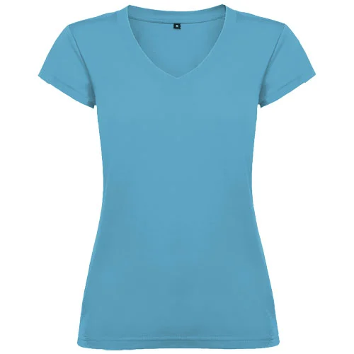 Victoria 155 g/m² kortärmad v-ringad T-shirt för dam