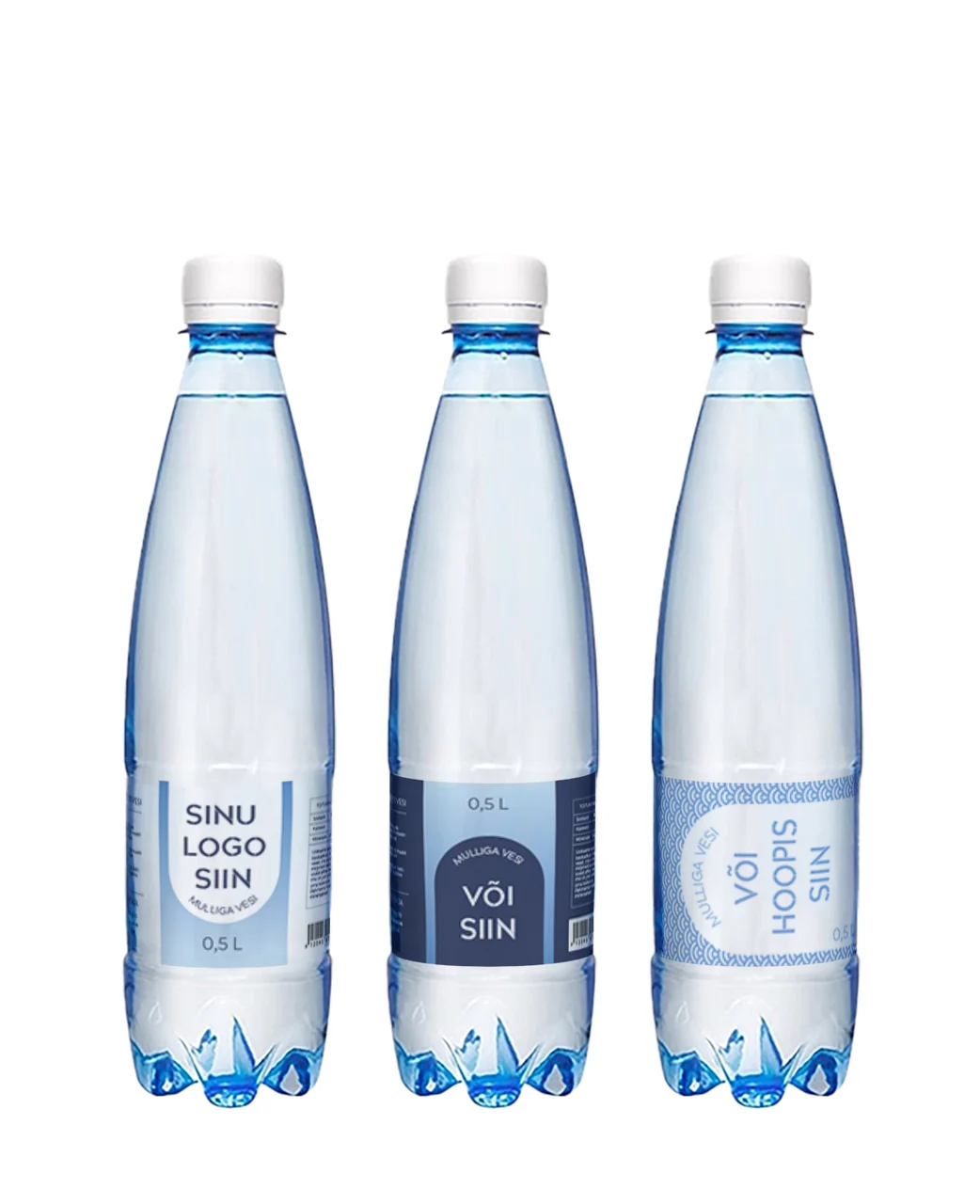Logoga vesi pudelis 500 ml / 1 L