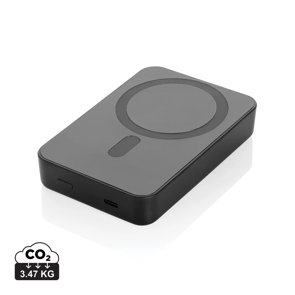 Amporia RCS powerbank i återvunnen plast 10.000mAh med magnetisk laddning