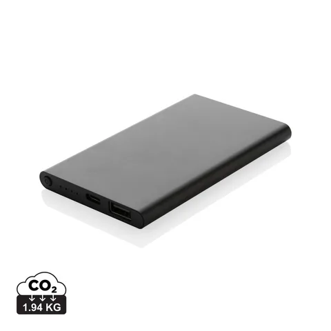 4000mAh virtapankki USB-C:llä RCS muovista/alumiinista