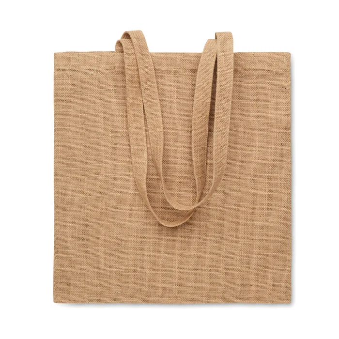Kasse med långa handtag i jute