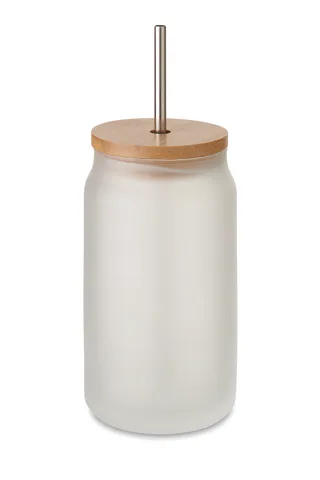 Glas med lock 400ml