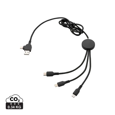 6-i-1-kabel med upplyst logotyp