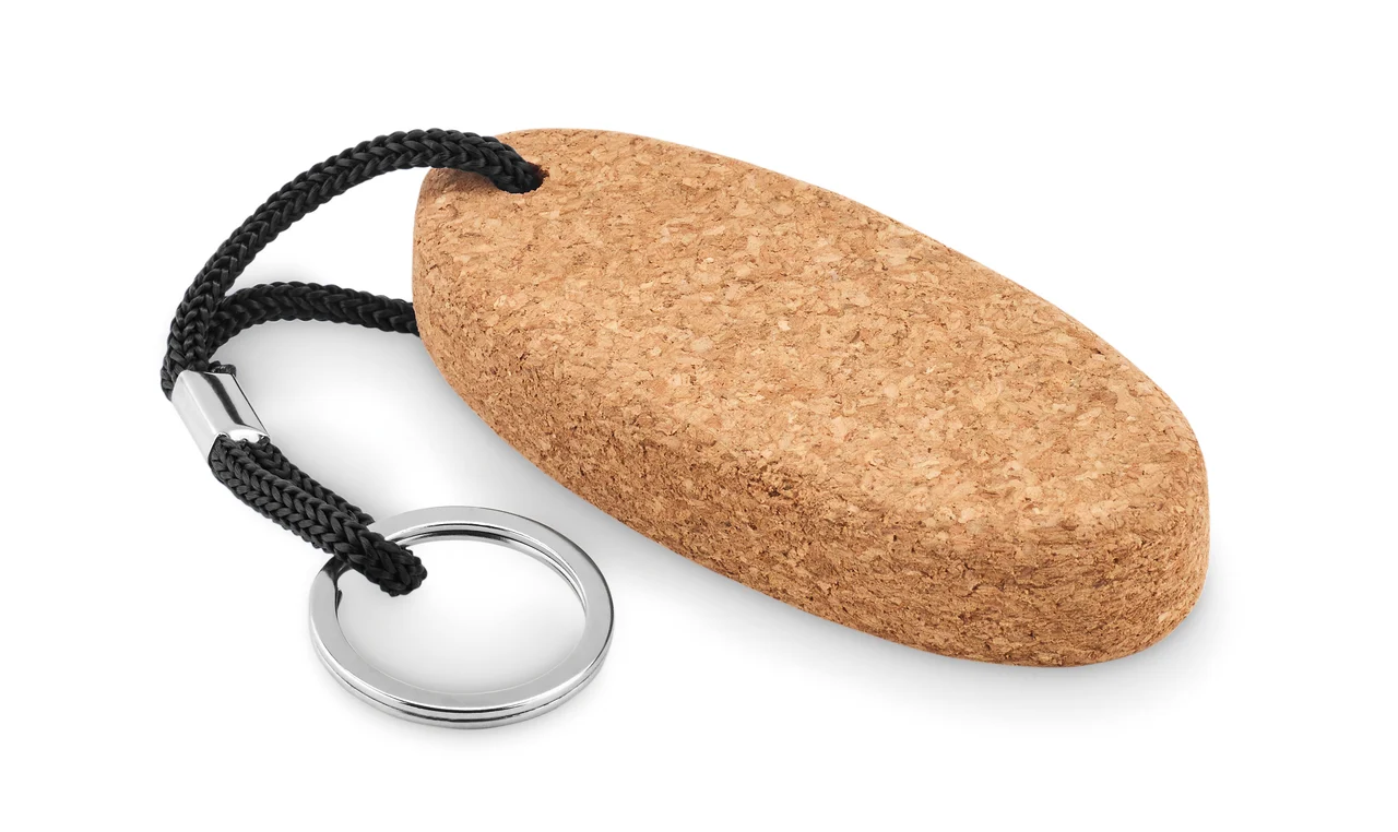 Floating cork key ring