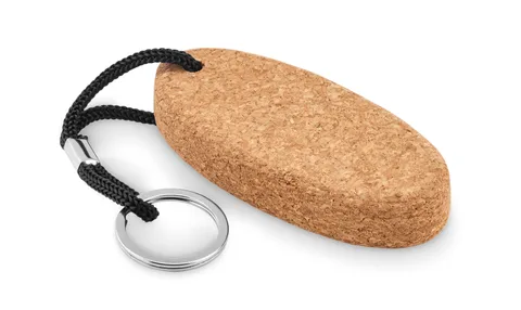 Floating cork key ring