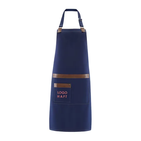 Cotton apron with embroidery