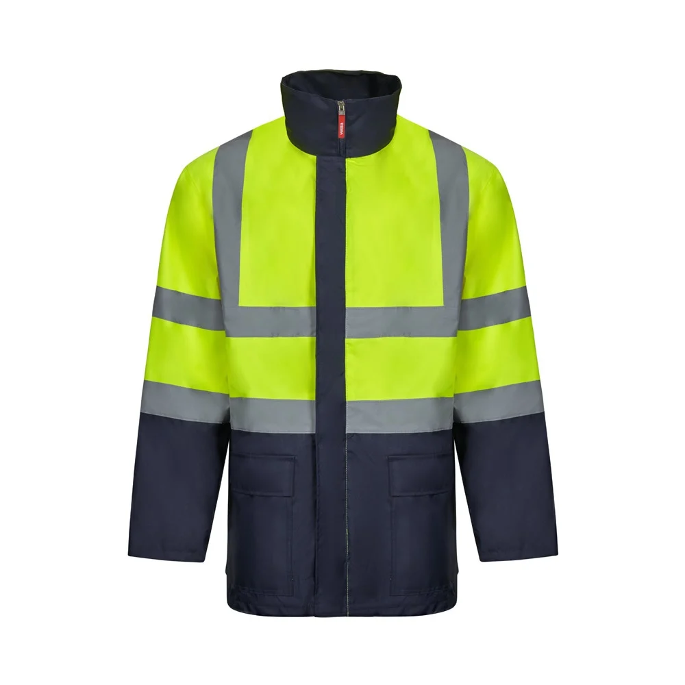 VL JUNO. Tvåfärgad 4-i-1 parkas (180g/m²), i polyester (100%) med PU-beläggning