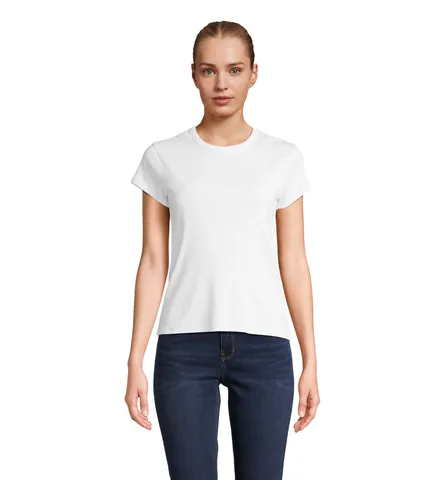 SARA ribbad t-shirt för dam