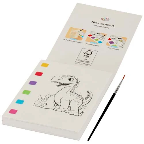 Quell colouring book and water brush pen set