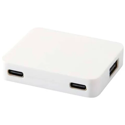 Taaskasutatud plastikust 4-pordiline USB-jaotur Gaia