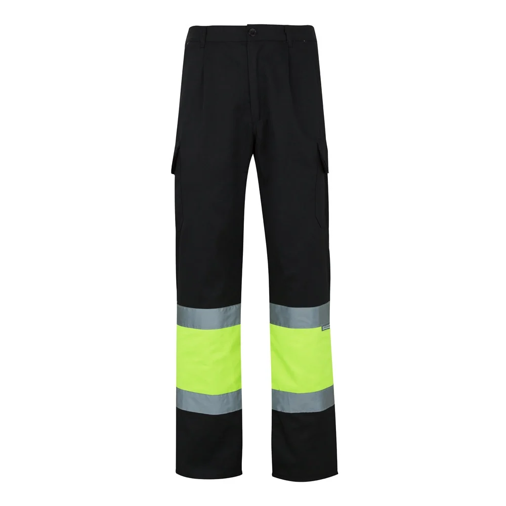 VL POSEIDON LARGE. Tvåfärgade byxor i twill med flera fickor (210g/m²), i bomull (20%) och polyester (80%)