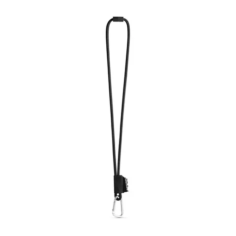 75091. SET Lanyard NAUTIC Long (Ø 7 mm) med 55 mm D-formad karbinhake och Ø 7 mm säkerhetsspänne