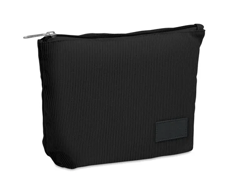 Corduroy cosmetic bag