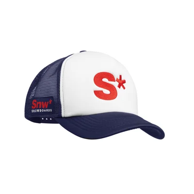 Standardkeps med front i polyester, endast vit