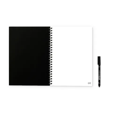 FLEXIBLE A4 INFINITEBOOK - FULL COLOUR. A4 "Infinitebook" notepad with flexible cover, allowing "Full Colour" personalisation on the cover and back