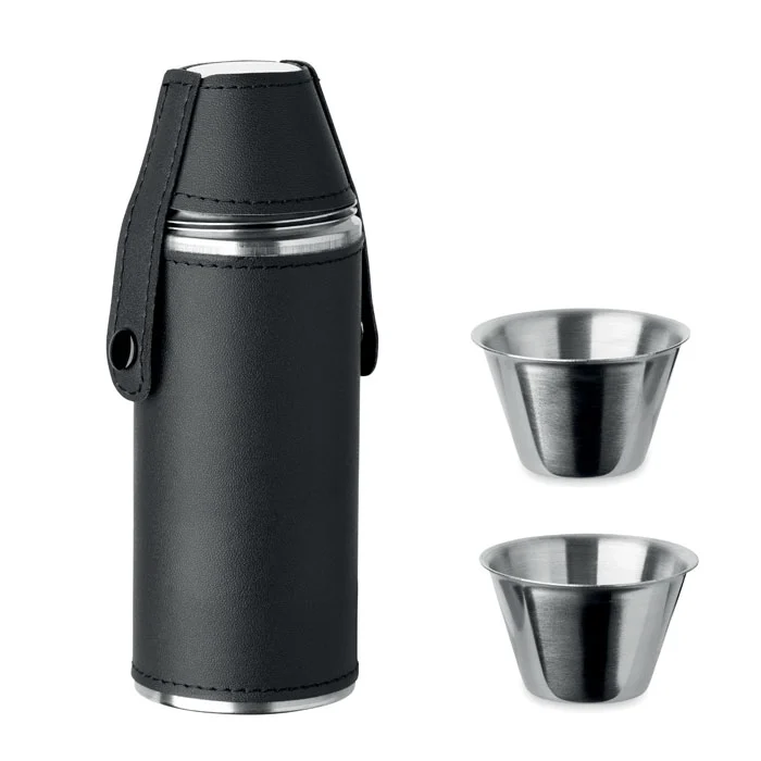 Flaska med snapsglas