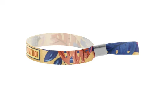 Tryckta festivalarmband i textil
