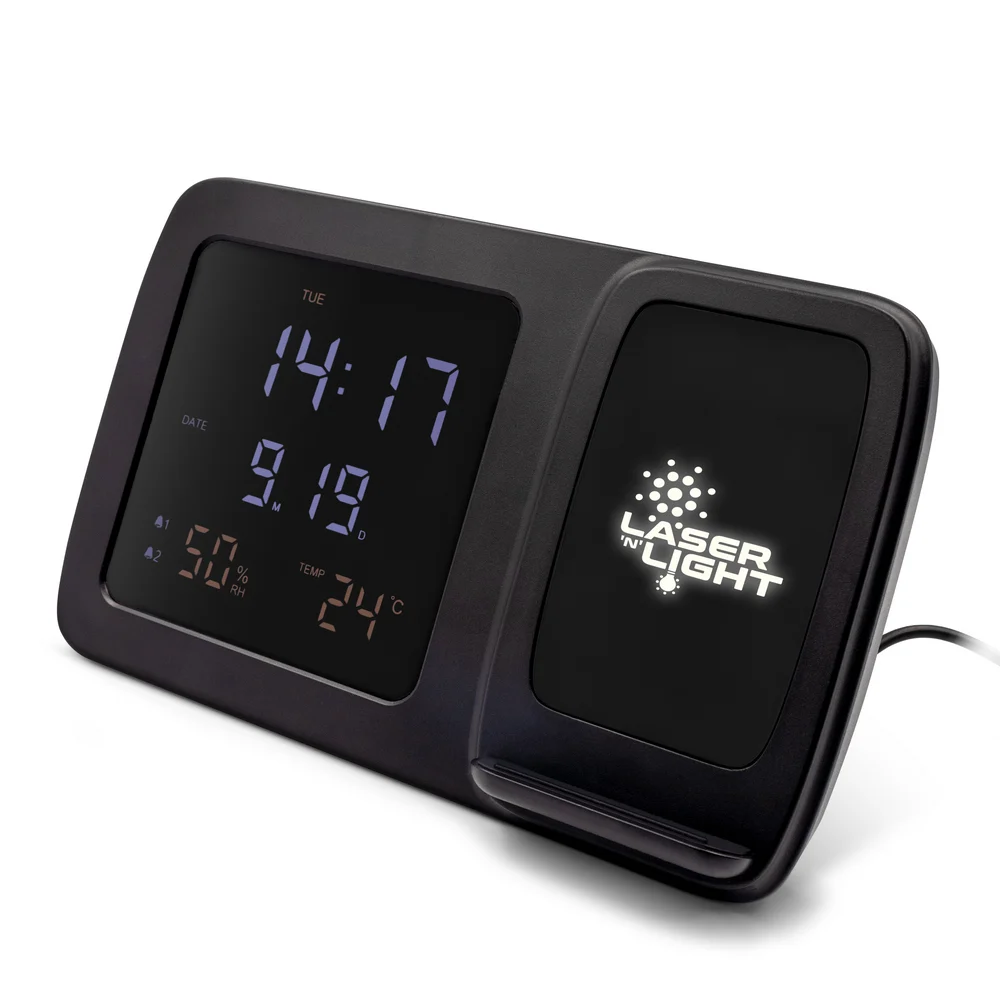 Wireless Ladegerät 5W-15W Exclusive Collection, multifunktionale Digitaluhr | Isha