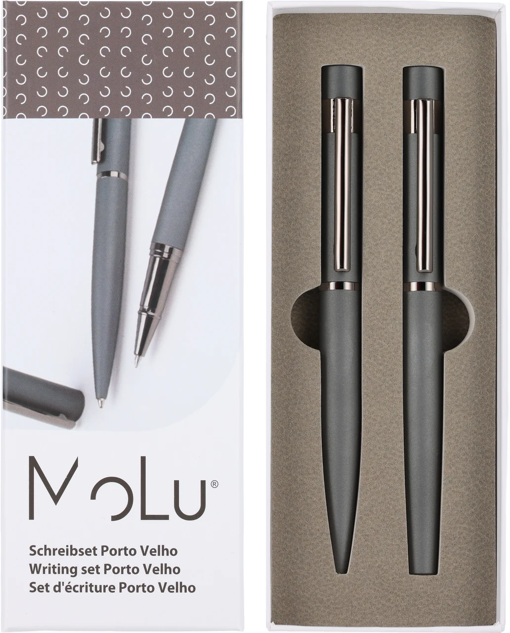 Skrivset med penna och kulspetspenna soft touch PORTO VEHLO MoLu
