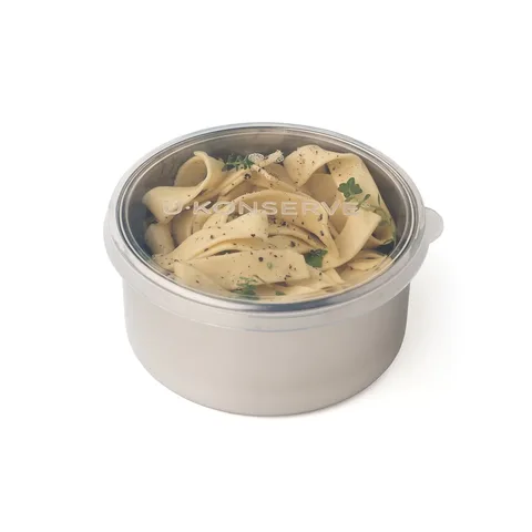 Round Stainless Steel Container with Silicone Lid (3 Sizes Options)