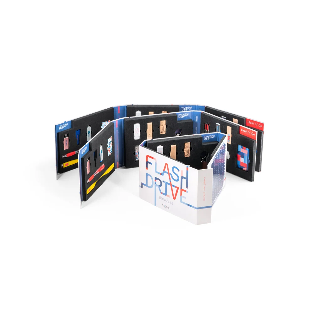 FLASH DRIVE SHOWCASE. USB flashenheter som kan anpassas "showcase"